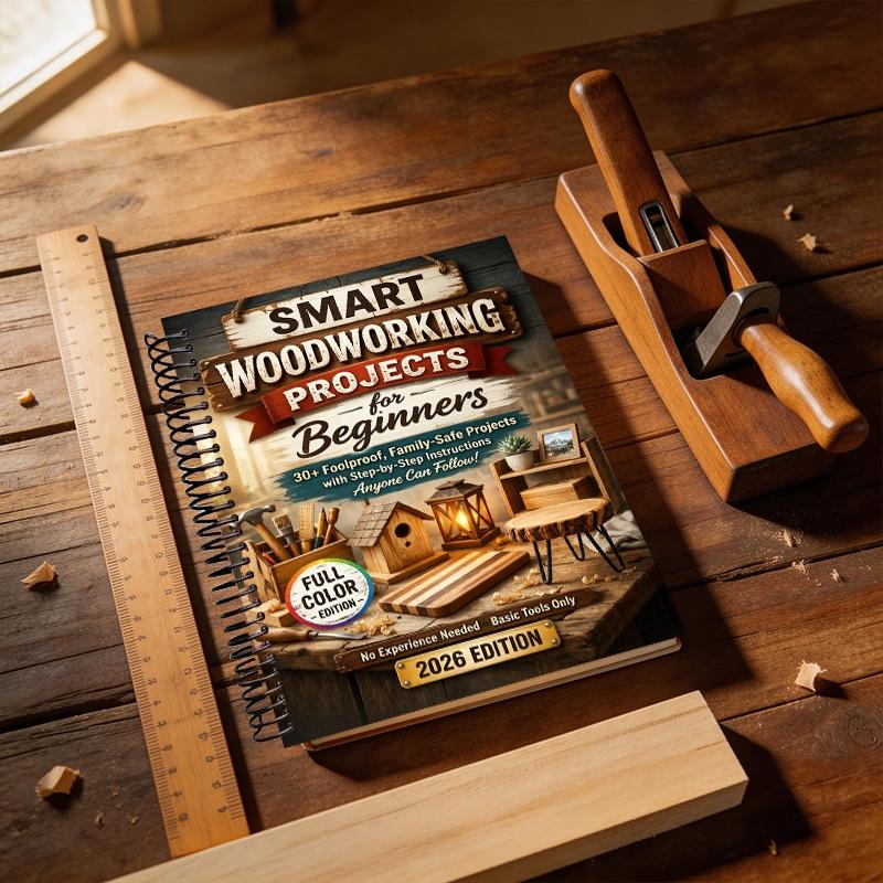 Smart Woodworking Projects for Beginners, Step-By-Step Home Projects, Foolproof Instructions, Pro Results, Safe, Kid-Friendly, No Expensive Tools