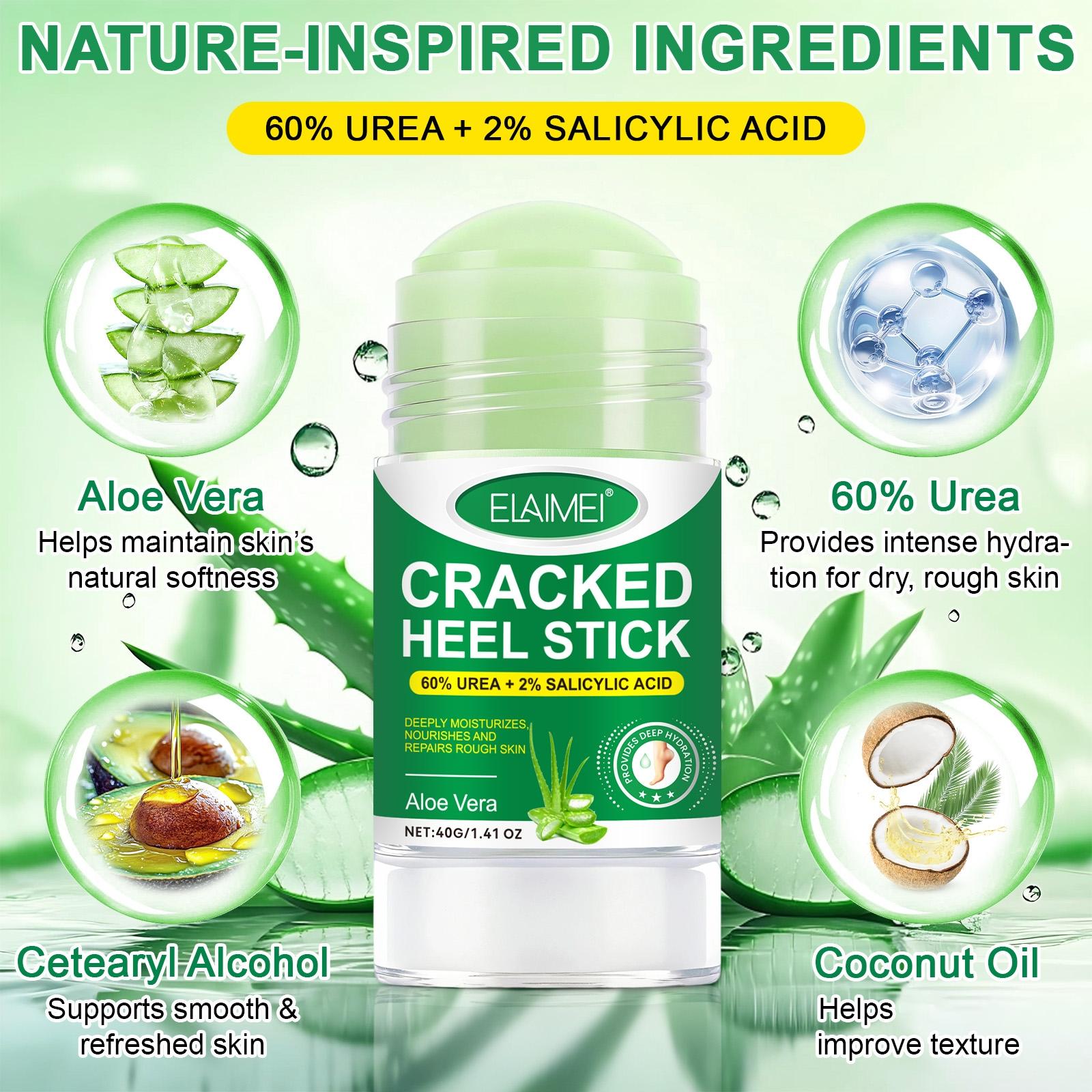 Elaimei Foot Care Stick, Avocado Oil Moisturizing Heel Cracked Cream, Hydrating Rough Skin, Winter Essential Anti-Dryness Foot Lotion