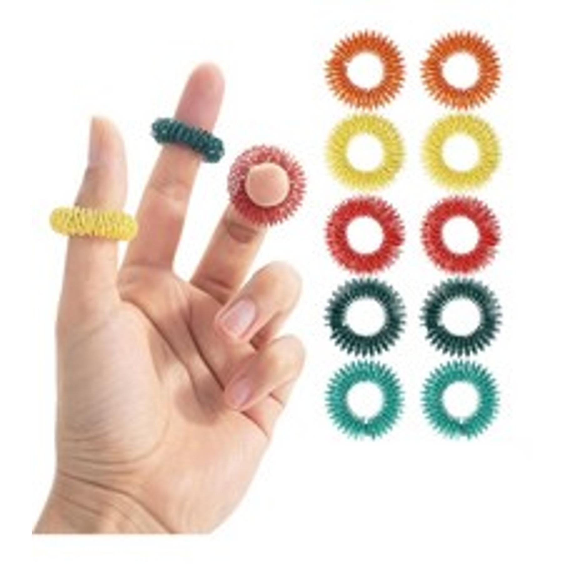Spiky Sensory Rings, 10 Pack, Jewel Tones, Stress Relief Fidget Sensory Toys, Fidget Ring for Anxiety, Massager, Individuals with BFRB, ADHD and Attention Disorderfidget toys Spiky Sensory Rings, 10 Pack, Jewel Tones, Stress Relief Fidget Sensory Toys, Fidget Ring for Anxiety, Massager, Individuals with BFRB, ADHD and Attention Disorderfidget toys