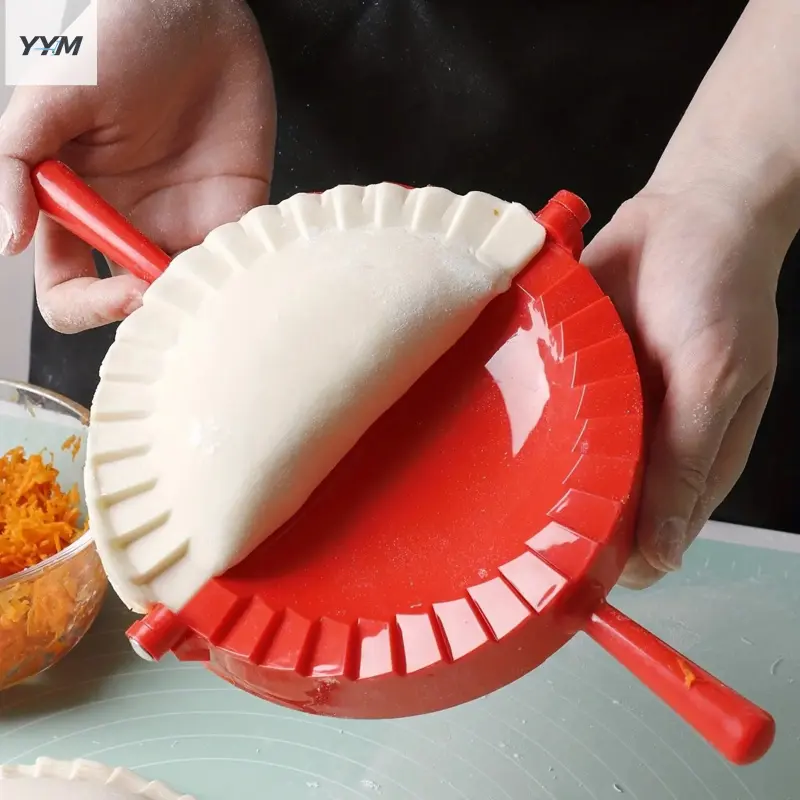 YYM Large Press-Type Dumpling Mold, Dumpling Moulds, Heavy-Duty Plastic Baking Mould with Non-Stick, Multifunctional Tool, Durable Cooking Tools, Durable Kitchenware, Ideal Dumplings, Wontons, Pasta, Outdoorcamping