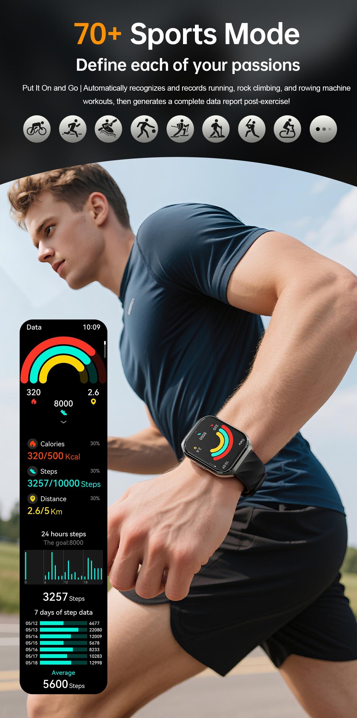 MT66 Smart Business Fitness Watch 3D Curved Display Custom Watch Faces Waterproof Long Battery Life for Work Outdoor Daily Wear