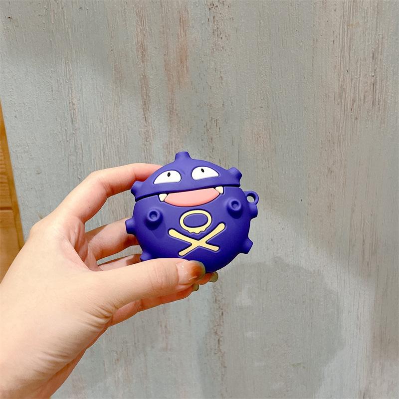 1 Koffing headphone case,Cute wireless Bluetooth earphone case, drop resistant, durable and stylish accessory, suitable for AirPods pro3/1/2/3/4/pro/pro2(Different models may have different shapes)
