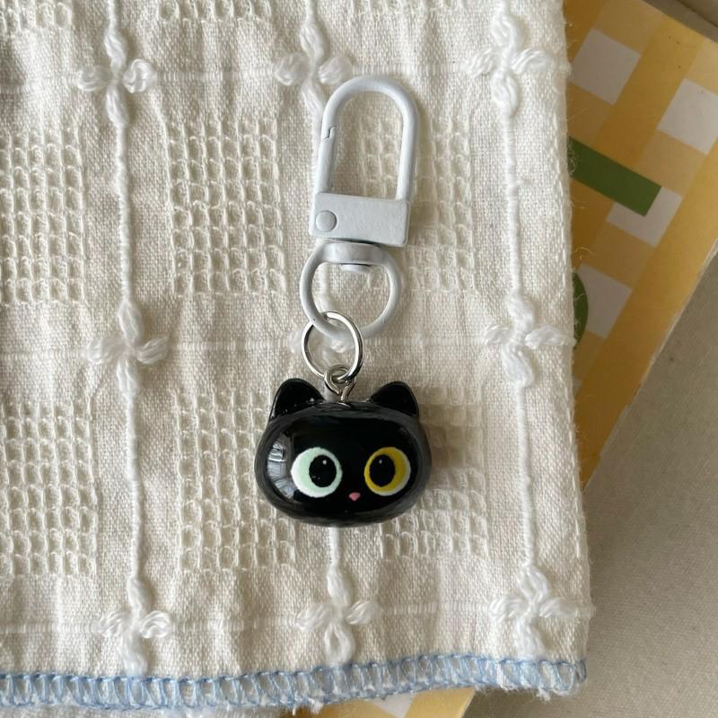 2 Cute Cat Keychains, Soft Adorable Phone Charms, Perfect Gift for Girlfriend and Couples, Decorative for Phones, Cameras, Backpacks
