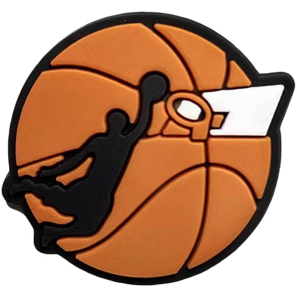 24-Piece Basketball Series PVC Shoe Charms For Bubble Slides Clogs Sandals,PVC Shoe Decorations Accessories Buckle For Christmas Birthday Gifts