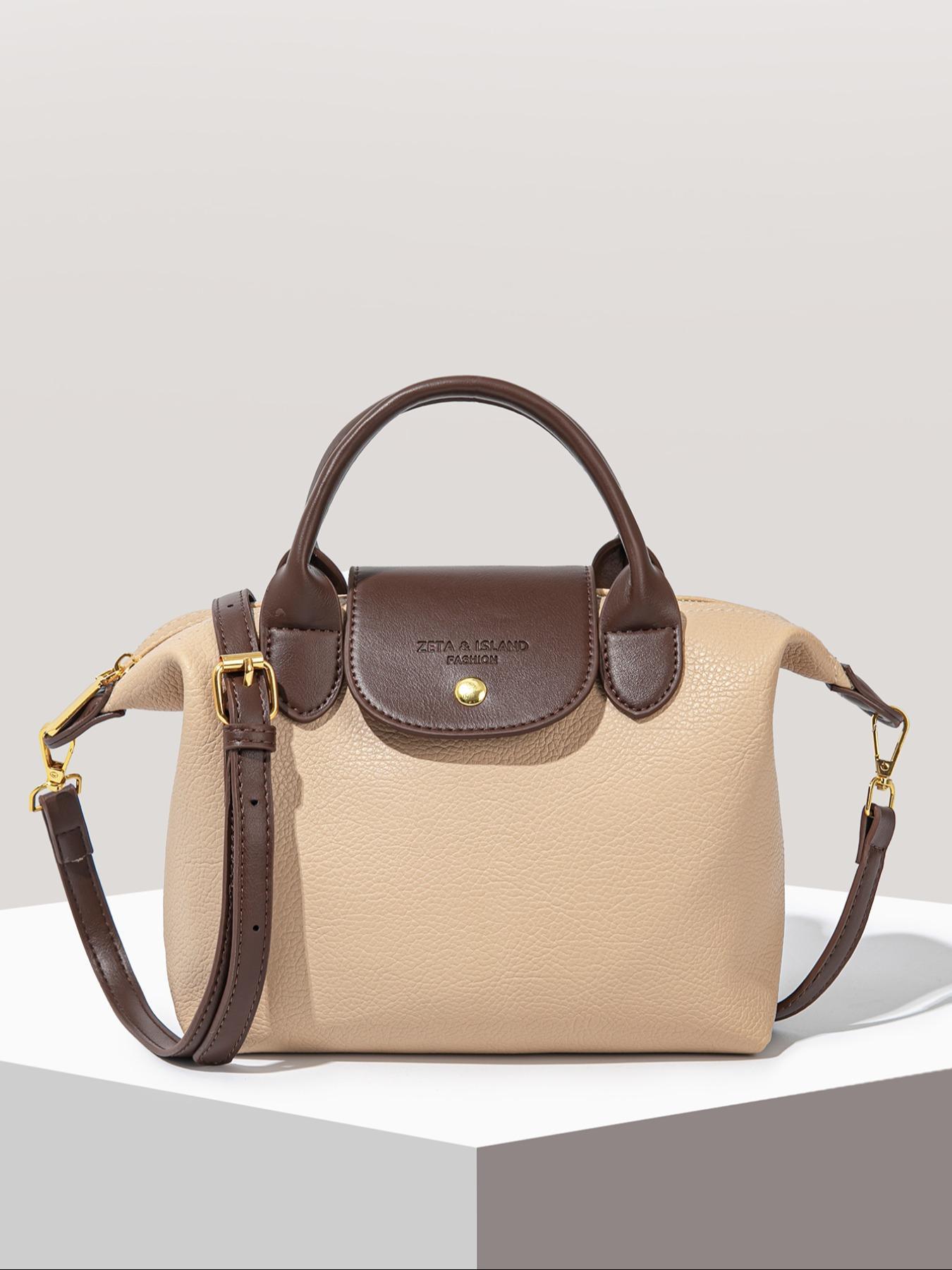 Women's Elegant Solid Color Handbag, Fashionable PU Leather Zipper Shoulder Bag for Daily Use, 2025 Fall & Winter Trendy High-quality Commuting Bag, Versatile PU Tote Satchel, Commuter Bag