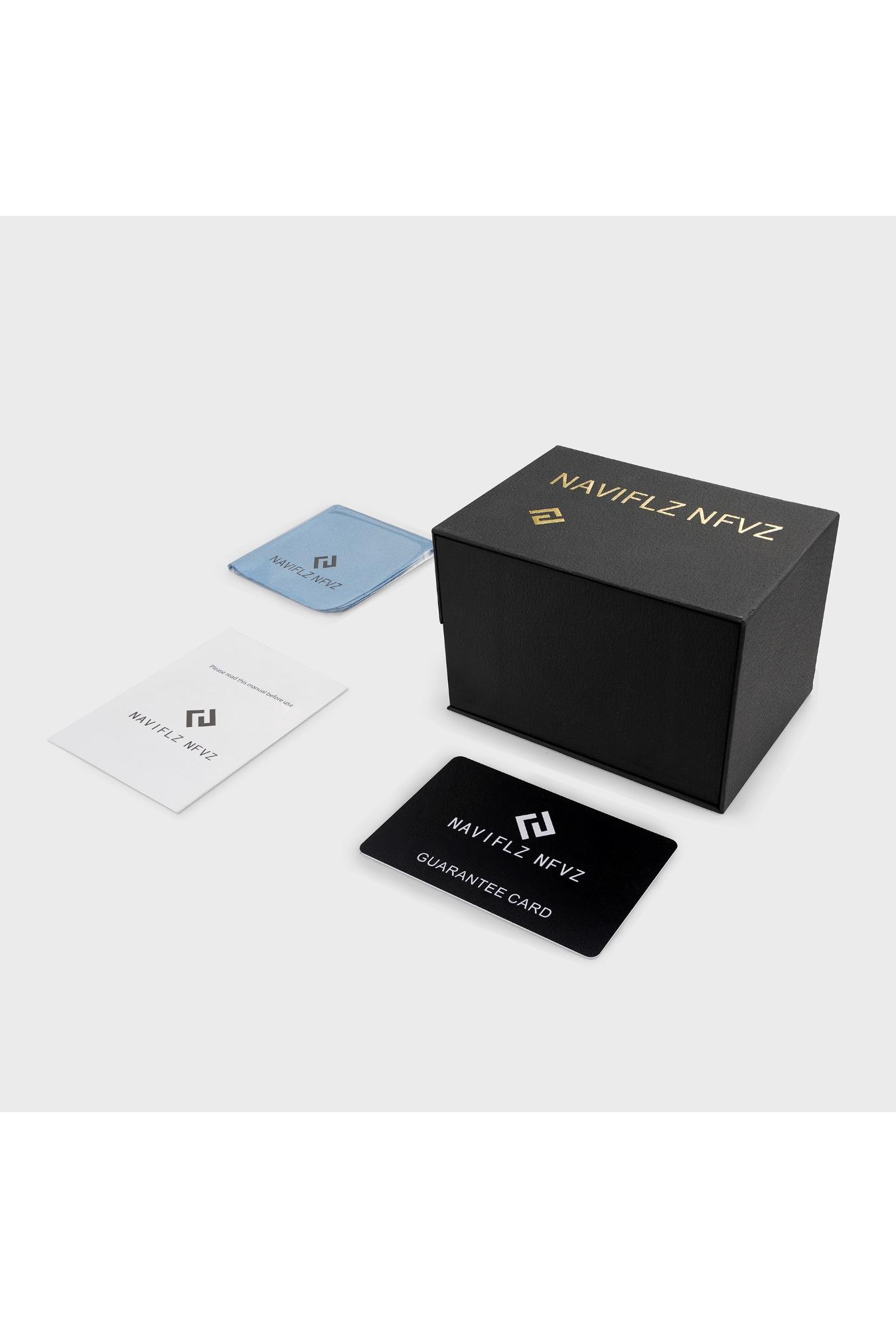 NAVIFLZ NFVZ Sports Watches For Men Orange Top Brand Luxury Rubber Wrist Watch Fashion Chronograph Wristwatch Relogio Masculino