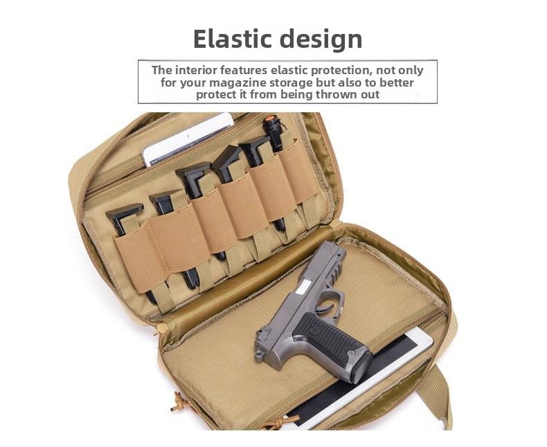Military fans outdoor portable multi-functional handbag leisure sports anti-splashing diagonal span bag storage bag tactical pistol bag