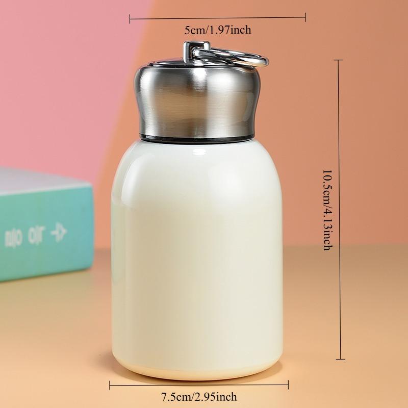 Portable Dual-Layer Vacuum Insulated Cup, Stainless Steel Water Bottle, Mini Design, Easy to Carry and Use, Perfect for On-The-Go