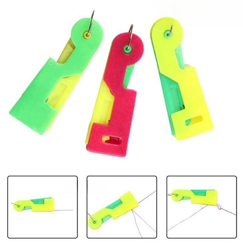 Automatic Threader for Sewing Machine: Easy-Use Anti-Slip Needle Threading Tool, Quick & Effortless Operation, Universal Fit for Multiple Models, Reusable Sewing Accessory, Home Sewing Thread Guide Device, Sewing Tools