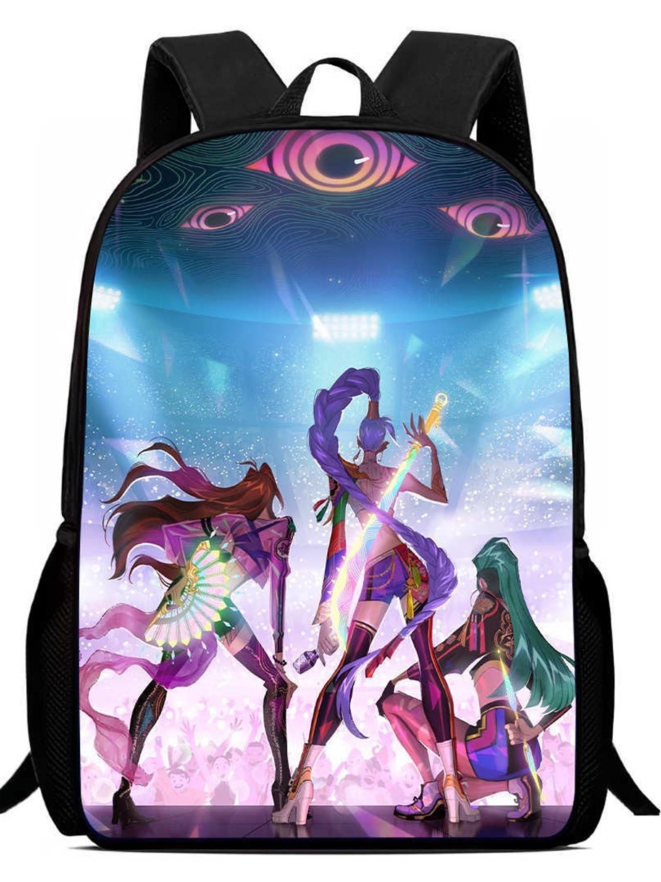 Twice Takedown Q Version Backpack, Kpop Cartoon Student Schoolbag, Cute Casual Travel Bag, Perfect for Daily Use and Adventures