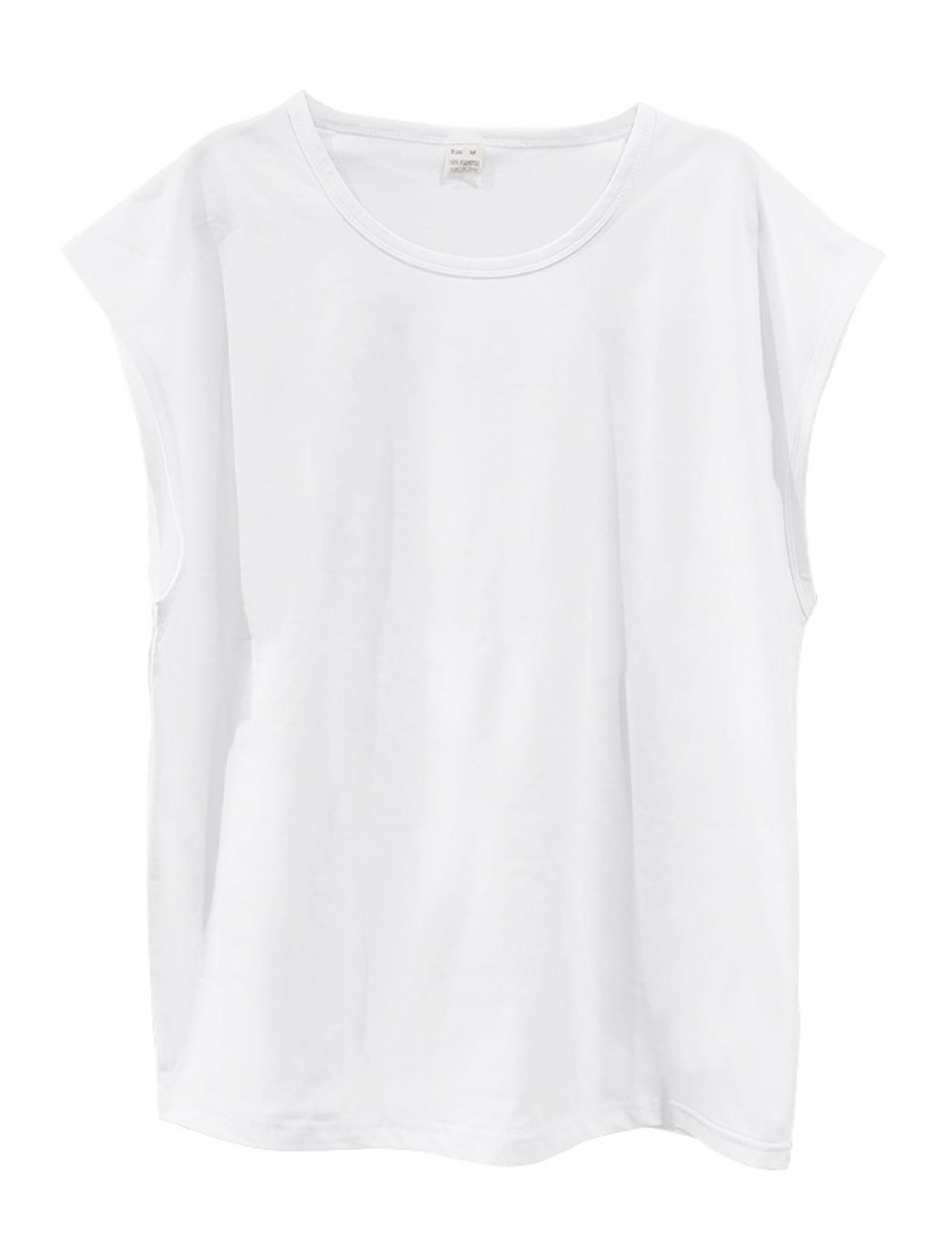 Men's Quick-Dry Sleeveless Tank Top, Fitness Training Muscle Tee, Casual Loose-Fit Short T-Shirt, Solid Pattern, No Ca Prop 65