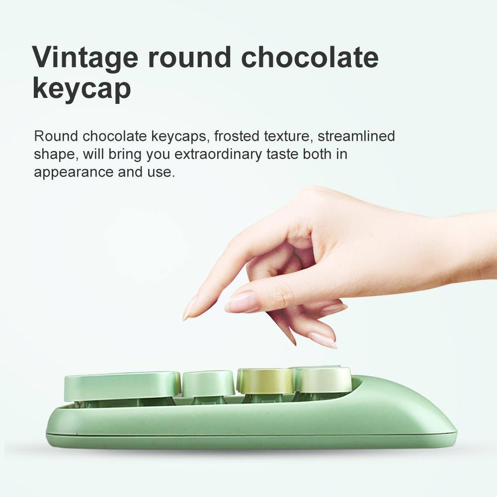 MOFii 1 Pack Macaron Pink Wireless Numeric Keypad, Portable Financial Office Keyboard, Universal for Laptop Desktop, US QWERTY (Battery Not Included)