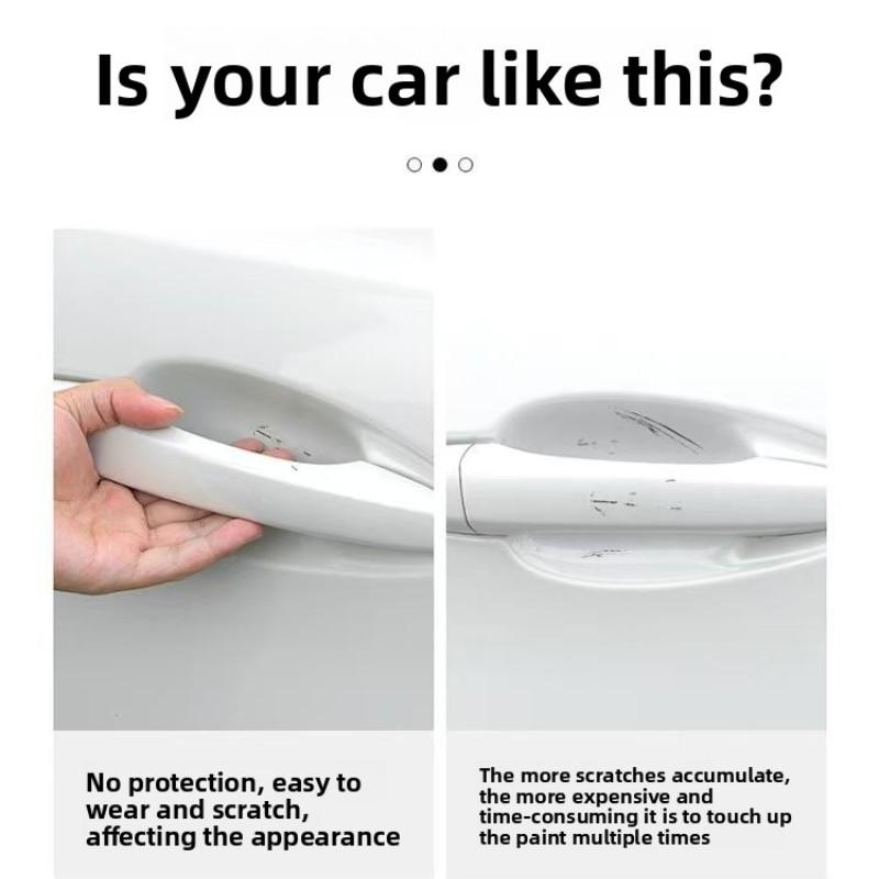 Mazda Car Door Handle Protector Set, Scratch-Resistant & Collision Prevention Film, Fits All Mazda Models, Automotive Accessories