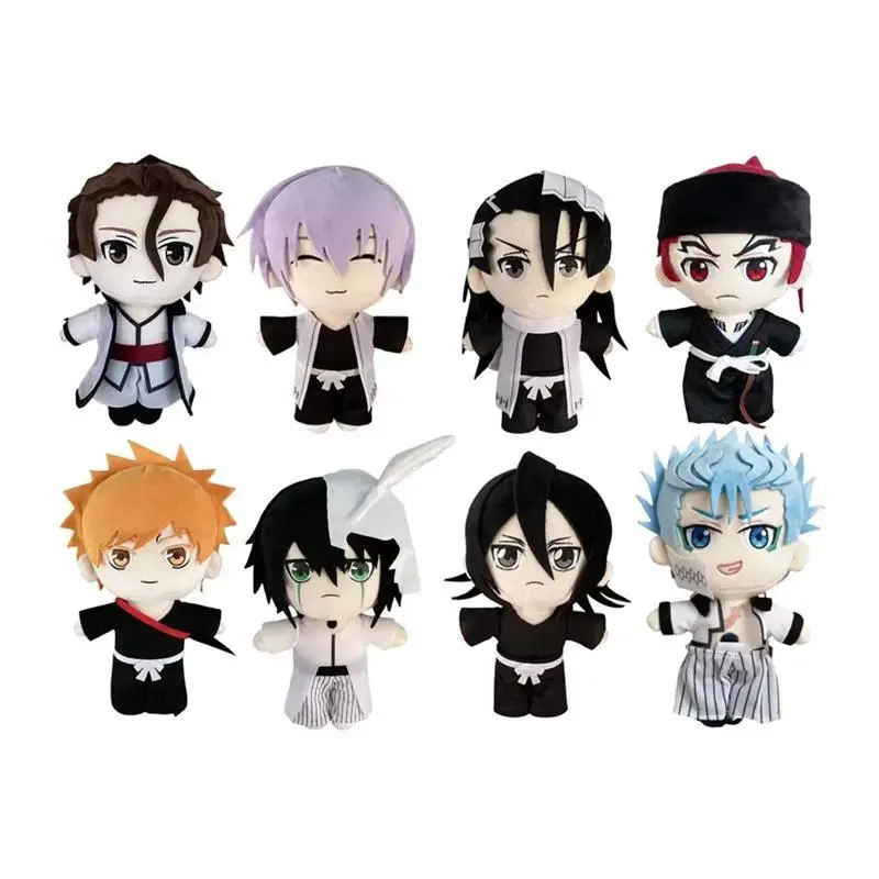 2026 hot item20cm Bleach Plush Grimmjow Abarai Renji Aizen Sousuke Ichimaru Gin Kuchiki Byakuya Stuffed Kawaii Doll Birthday Gift Popular toys