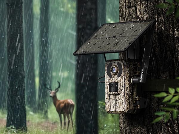 4G LTE Solar Game Camera – 2K Live Video, No Power Cord Required,WiFi Not Supported,Remote APPControlled, WaterProof, Motion Activated, NightVision, 4G Data Cellular Card Included (Data refill is required for 4G data usage)