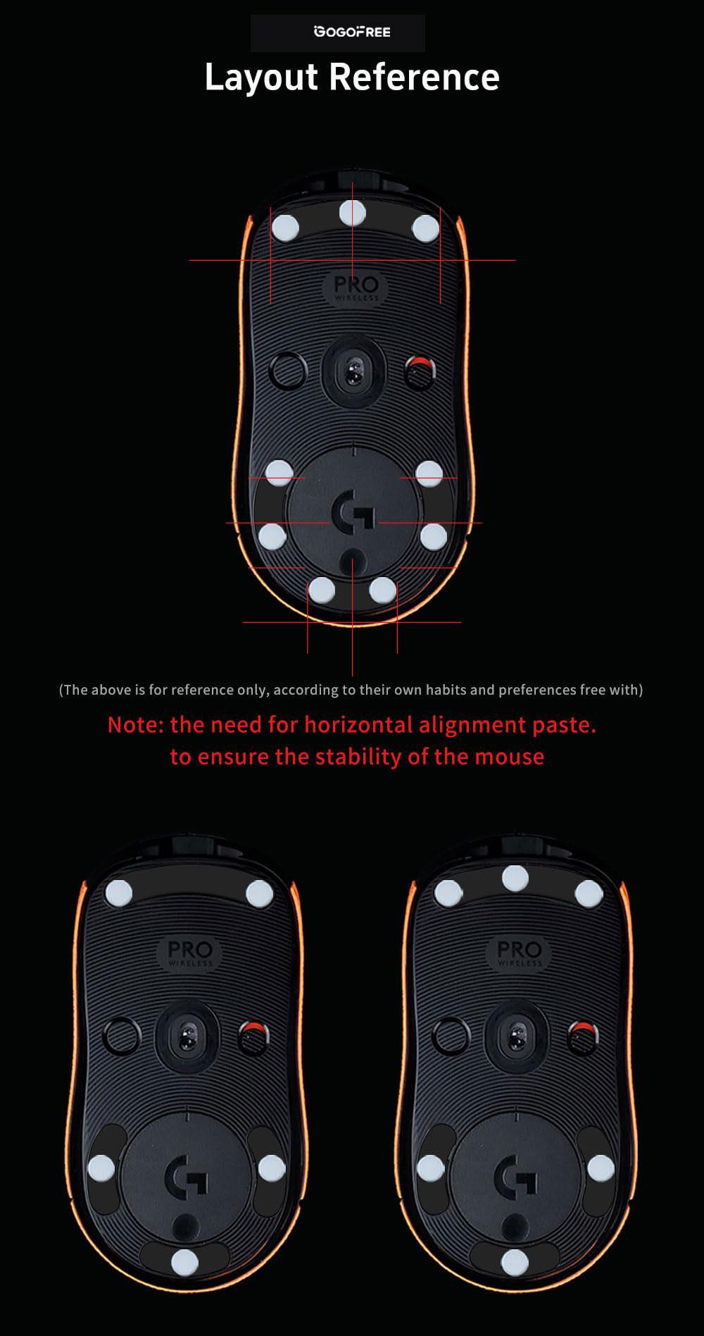 GOGOFREE Universal Dot Speed Mouse Skates | High-Density PTFE Offers Excellent Wear Resistance Speed & Control Abrasion Resistance Less Noise Curved Edge Move More smoothly Suitable for Cloth Mouse Pads & Glass Mouse Pads/ 40 Dot GOGOFREE Universal Dot Speed Mouse Skates | High-Density PTFE Offers Excellent Wear Resistance Speed & Control Abrasion Resistance Less Noise Curved Edge Move More smoothly Suitable for Cloth Mouse Pads & Glass Mouse Pads/ 40 Dot