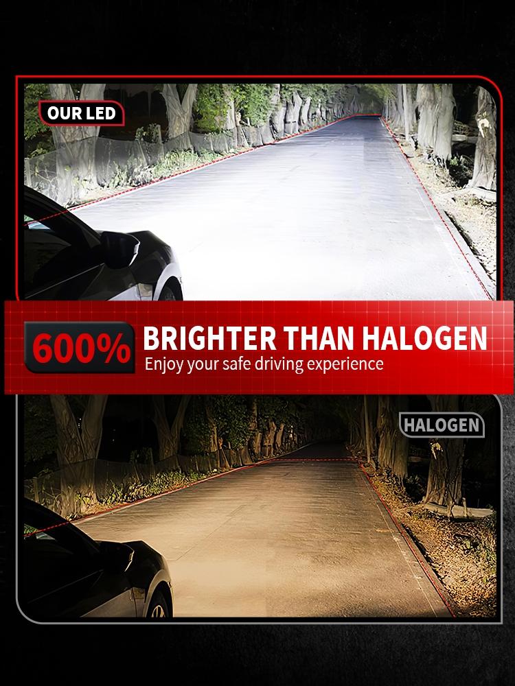 2pcs H1 H7 H4 H11 9005 HB3 9006 HB4 LED Headlight Bulb 50000LM Super Bright CANBUS Led Automobile Lamps Plug And Play Turbo Fan Diode Car Lights 6000K 12V