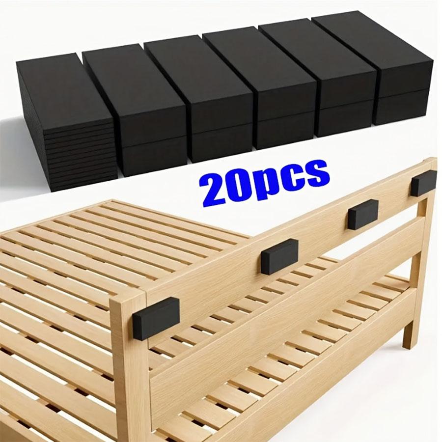 20 Piece / Eva Foam Headboard Wall Protector Set, 10x15mm & 10x5mm Bed Sofa Buffer Bumper, Durable Furniture Blocker