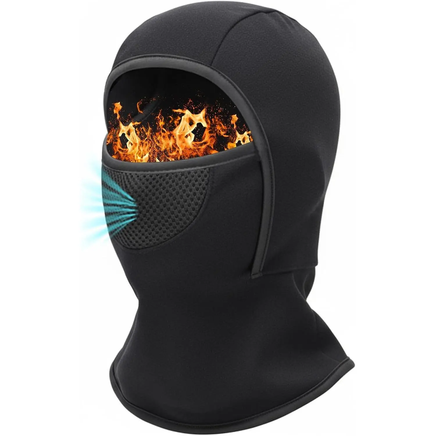 Kids' Breathable Fleece Balaclava Ski Mask - Full Head Mask, Face Warmth, Windproof Neck Warmer for Boys & Girls, Winter Cold Weather Sports & Outdoor Face Cover