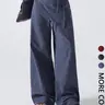 Women's Plaid Print Casual Loose Fitted Wide-Leg Pants for All Seasons, Simple Fashion Design, Comfortable and Stylish, Casual Basic Trousers