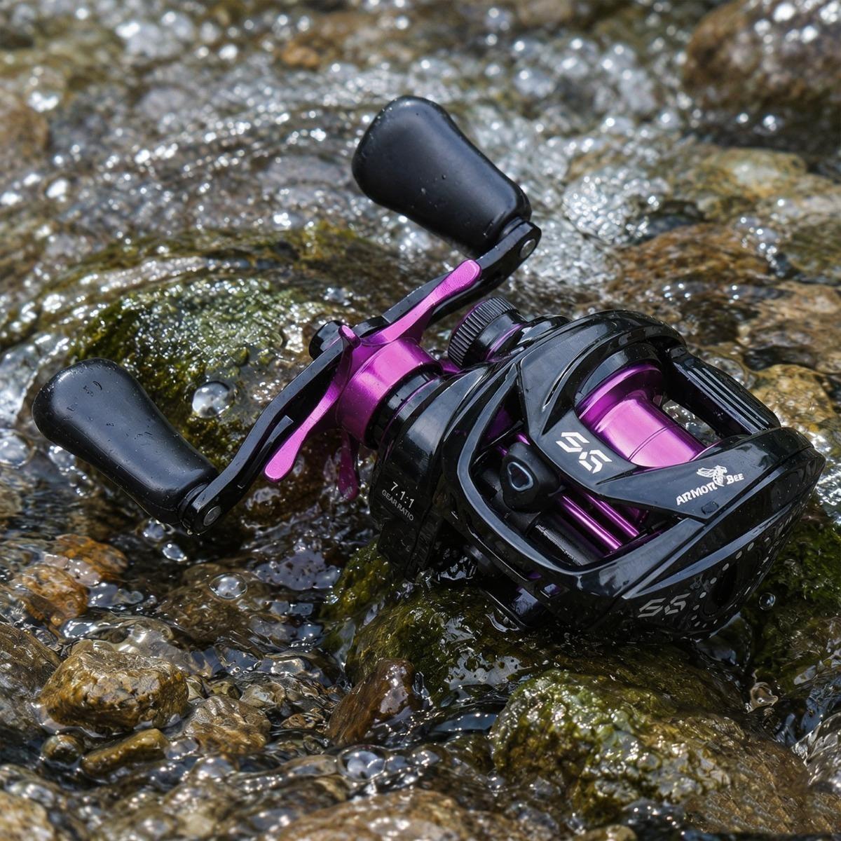 Baitcasting Fishing Reel Ultralight 4+1BB/6+1BB  7.2:1/7.1:1 Gear Ratio DC Baitcaster Reel Smooth and Sensitive, Fishing Reel for Freshwater Saltwater Fishing
