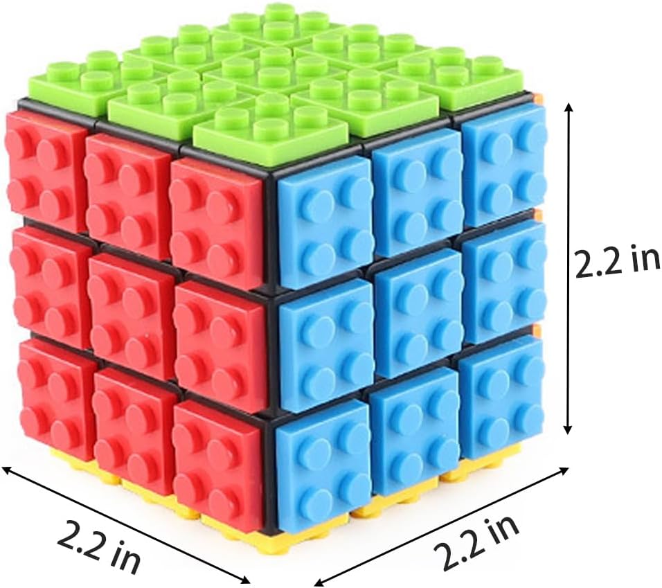 3x3 Speed Cube Stress Relief Fidget Toys Black 3x3x3 Magic Cube Puzzles Toy Sturdy and Smooth Cubes Toy Game Puzzle Toys for Kids and Adults
