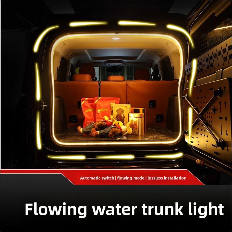High Brightness Car Trunk Lighting Atmosphere Light Interior Modification Decoration LED Wireless Auto-Sensing Trunk Light Strip