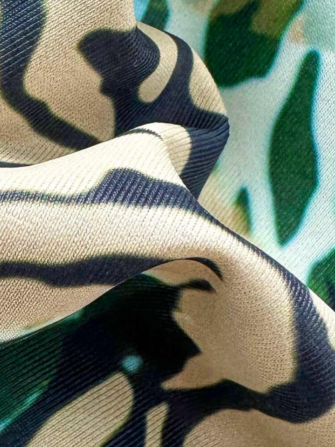 2026 Sexy Vintage Leopard Print Pattern Bikini 2 Pieces Set For Women