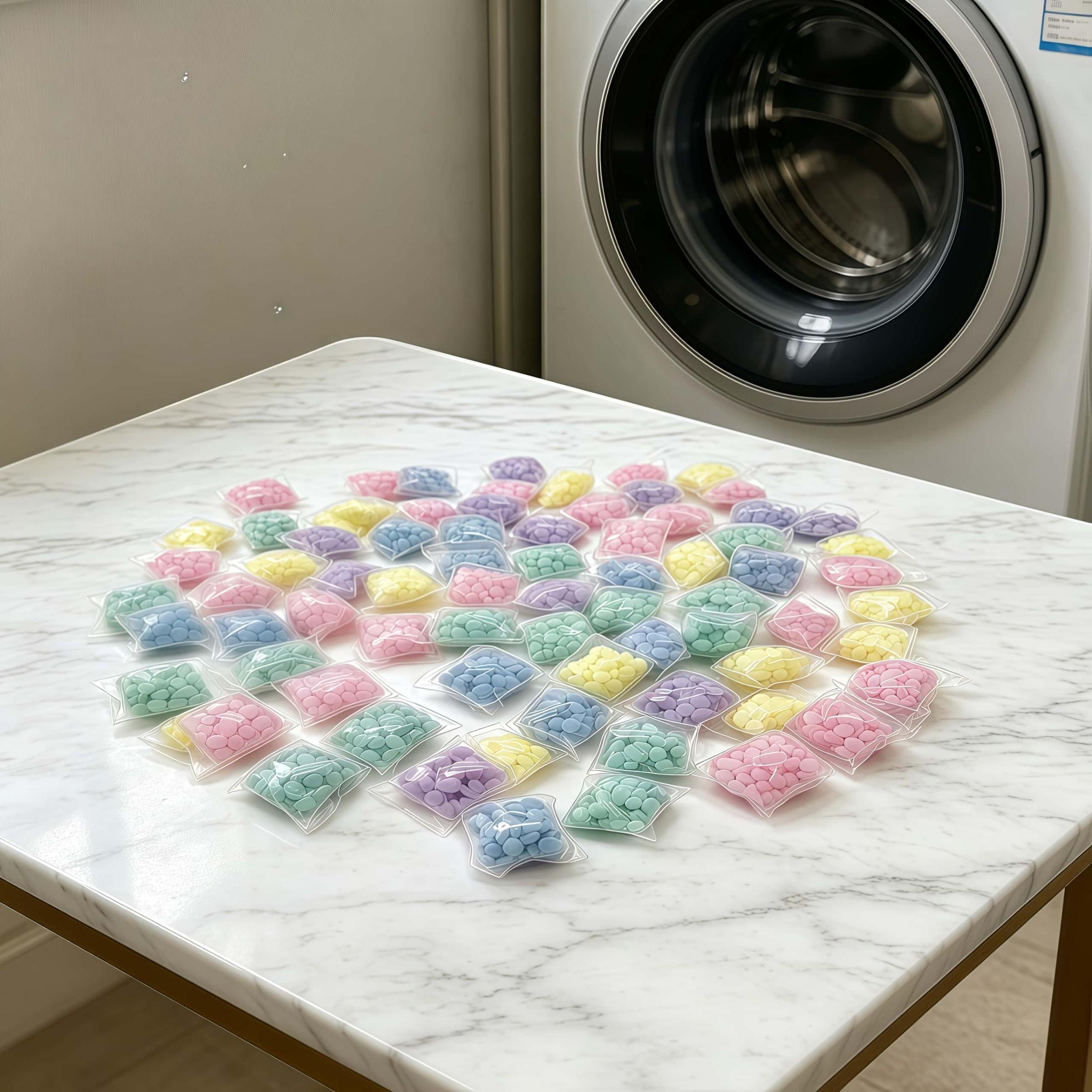 Long-Lasting Scent Beads, 30 Pieces Per Bag, 72-Hour Freshness, Quick Dissolve in Cold Water, Universal Use for Clothes and Bedding, Laundry Accessories
