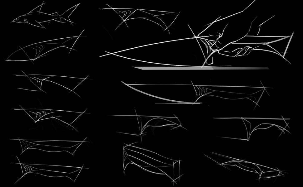 BRODARK Shark Series 15PCS Kitchen Knife Set with Block, Dishwasher Safe Knives Set for Kitchen NSF Certified German Stainless Steel Kitchen cooking Knives Built-in Sharpener High Carbon Professional Chef Knife Steak meat boning gifts for men Outdoorfun