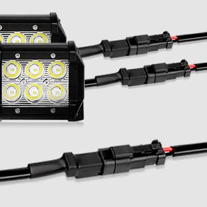 Nilight 14AWG 11.5 Feet DT Connector Wiring Harness Kit LED Light Bar 12V On Off Switch Power Relay Blade Fuse for Off Road Lights LED Work Light-2 Leads Car Accessories Vehicle  dealsforyoudays