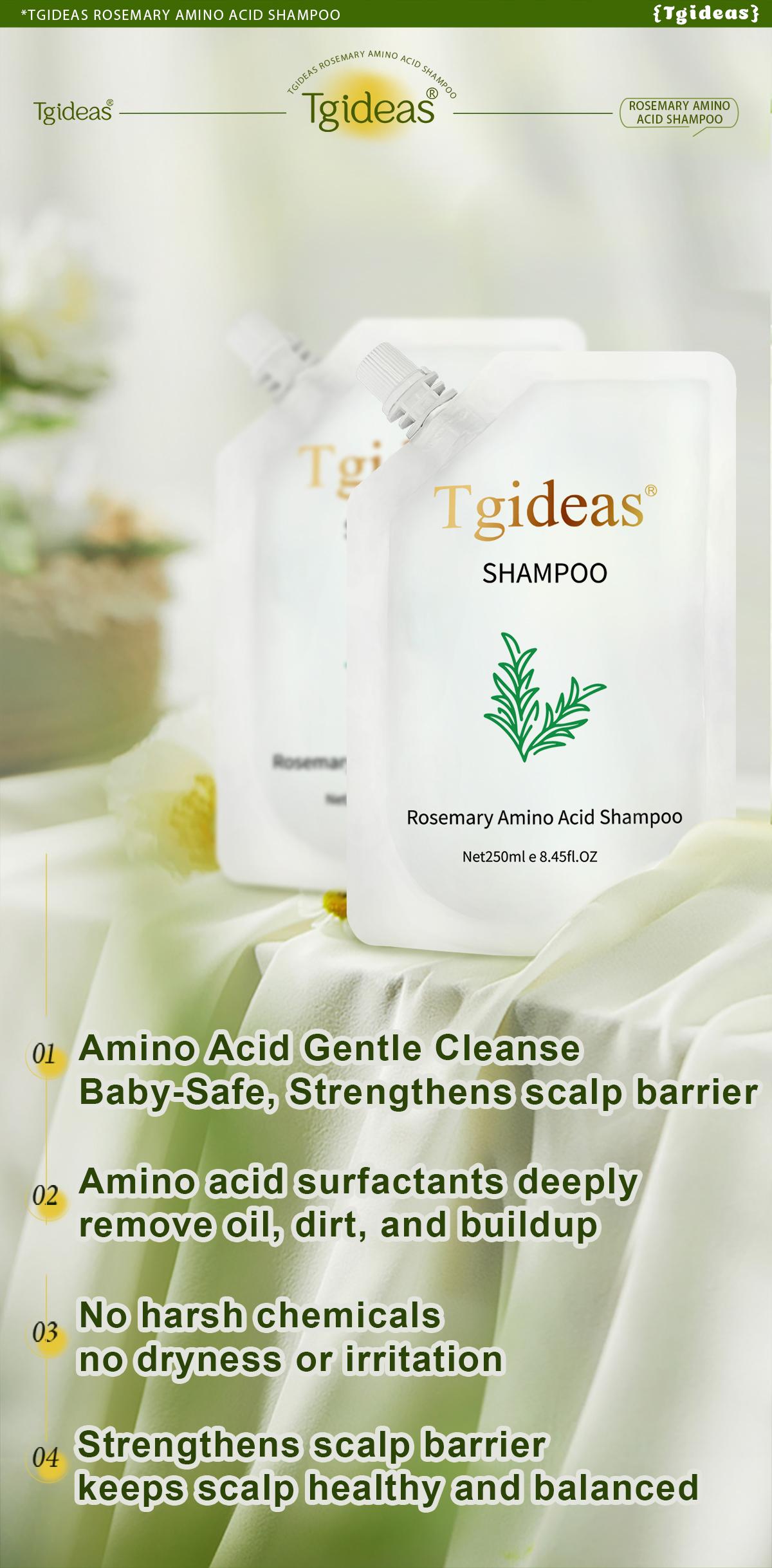 【 Buy 2-Get 2 Free!】Tgideas Anti-Hair Fall Hair Loss Treatment Shampoo Oil Control Anti Dandruff Haircare Rosemary Zinc PCA Help Hair Growth Amino Acid Hydrolyzed Protein Repair Reduce Hair Loss Scalp Cleanser Conditioner 250ML Gentle Smoother 【 Buy 2-Get 2 Free!】Tgideas Anti-Hair Fall Hair Loss Treatment Shampoo Oil Control Anti Dandruff Haircare Rosemary Zinc PCA Help Hair Growth Amino Acid Hydrolyzed Protein Repair Reduce Hair Loss Scalp Cleanser Conditioner 250ML Gentle Smoother