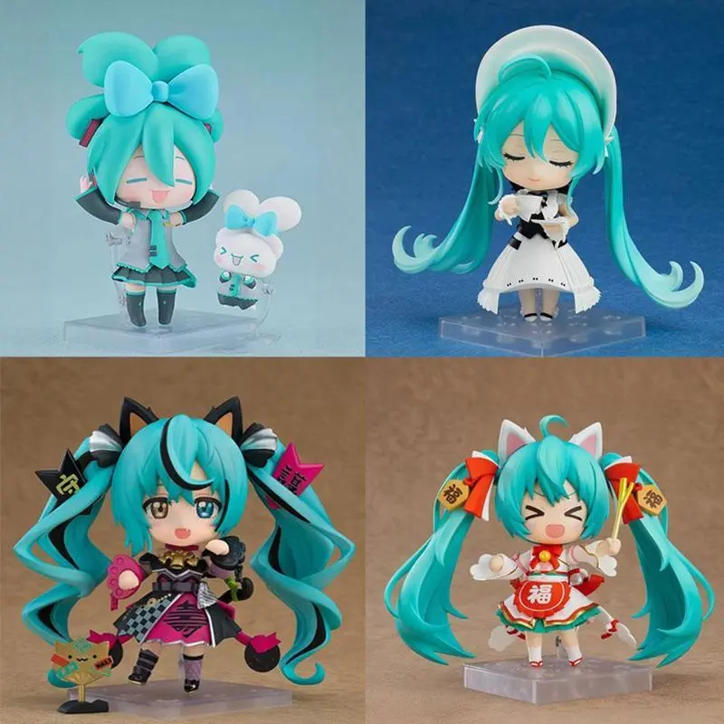 Hatsune Miku Q Version Nendoroid Lucky Cat Symphony Movable Anime Figures Model Doll Set Collection Gift For Anime Collectors Popular toys 2026 Hot selling toys