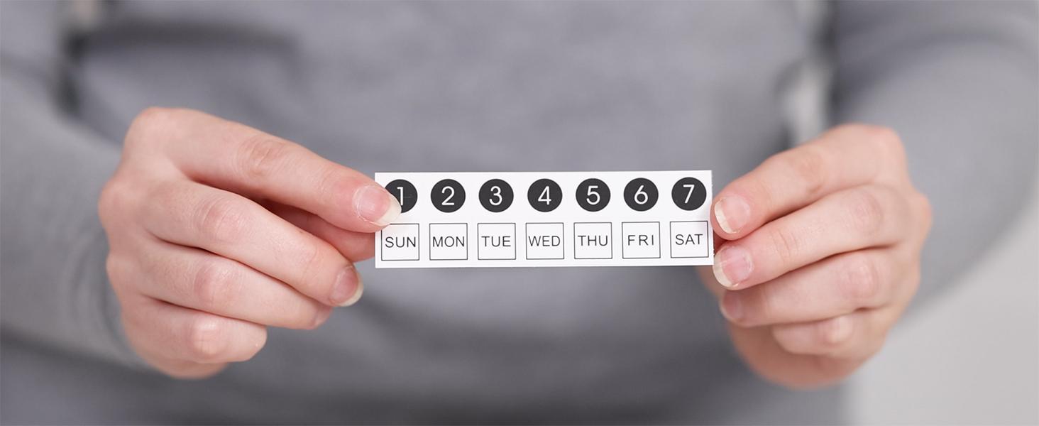 Holii Plastic-Shell Pill Organizer, 8-Compartment Portable Unisex Pill Case for Travel/Office, Daily Container for Vitamins in Pocket or Purse (Khaki)