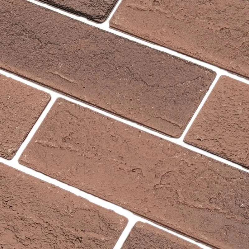 Brown/Red Faux Brick Wall Tiles, 2 count  Thin Brick Veneers