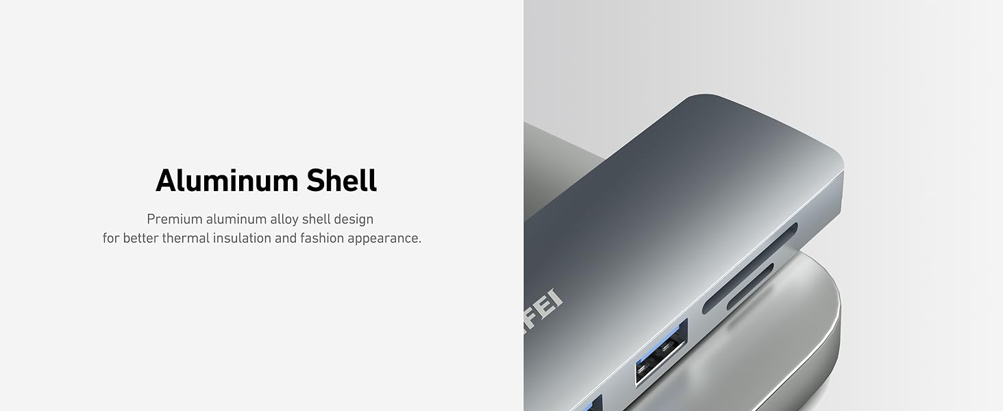 BENFEI 7 Port USB-C HUB with 4K HDMI, 100W Power Delivery, 3*USB 3.0, SD/TF Card Readere(160MB/s)