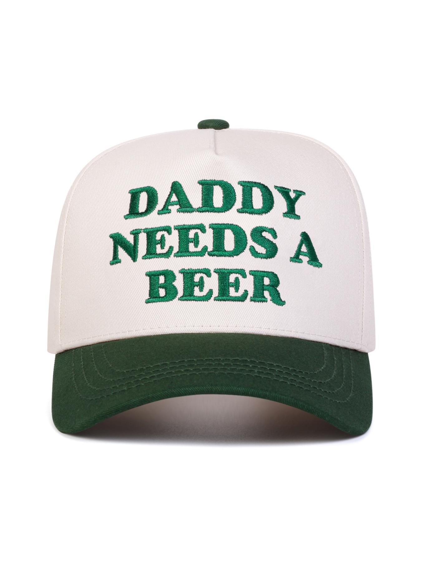 Unisex Daddy Letter Embroidered Baseball Cap, Adjustable Outdoor Sun Protection Hat, Casual Woven Fabric for Spring & Fall Travel