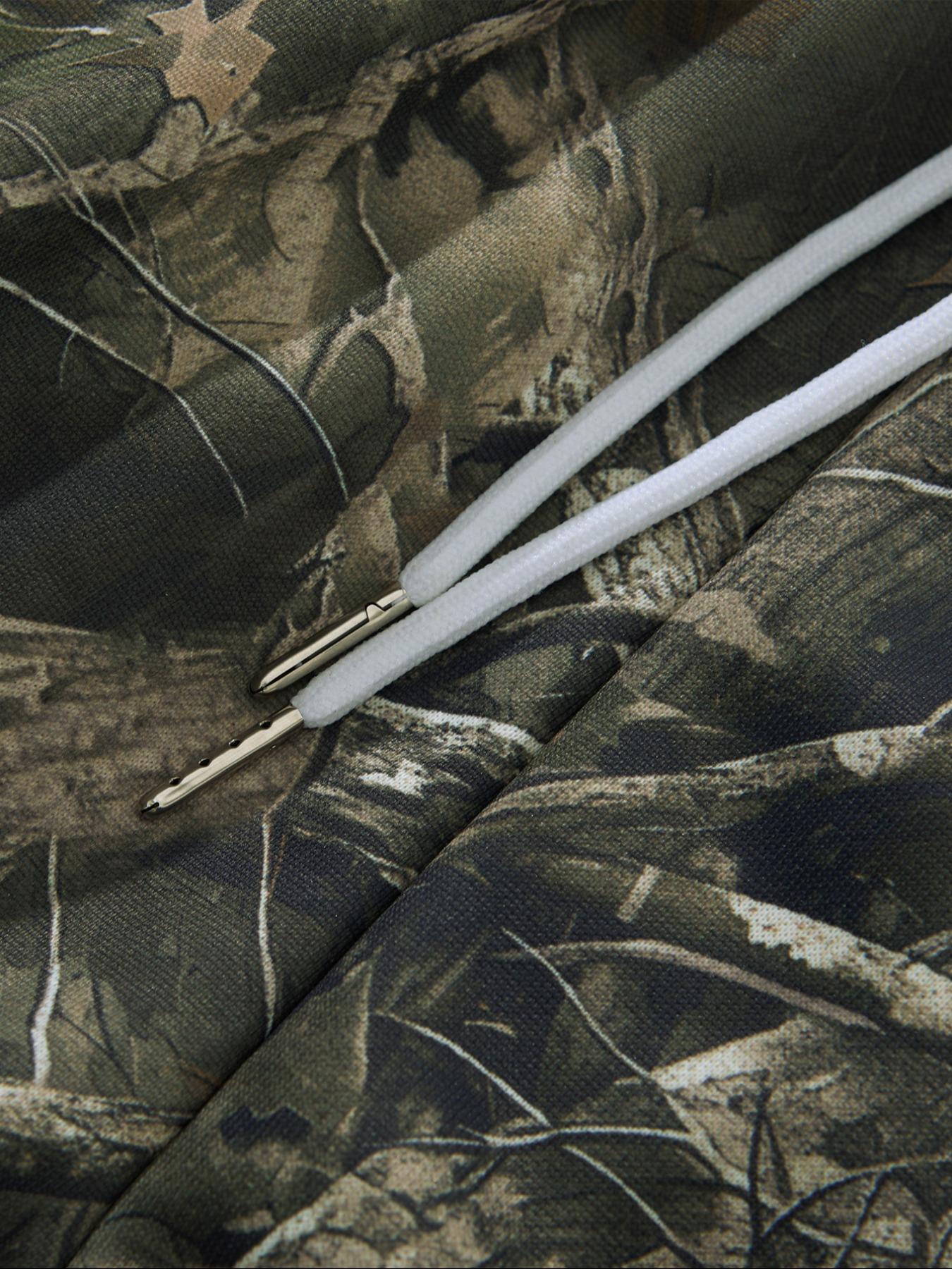 Men's Camo Print Straight Leg Sweatpants, Regular Fit Casual Street Breathable Pants for Daily Wear, Men's Bottoms for Summer, Trouser, Camouflage Sweatpants