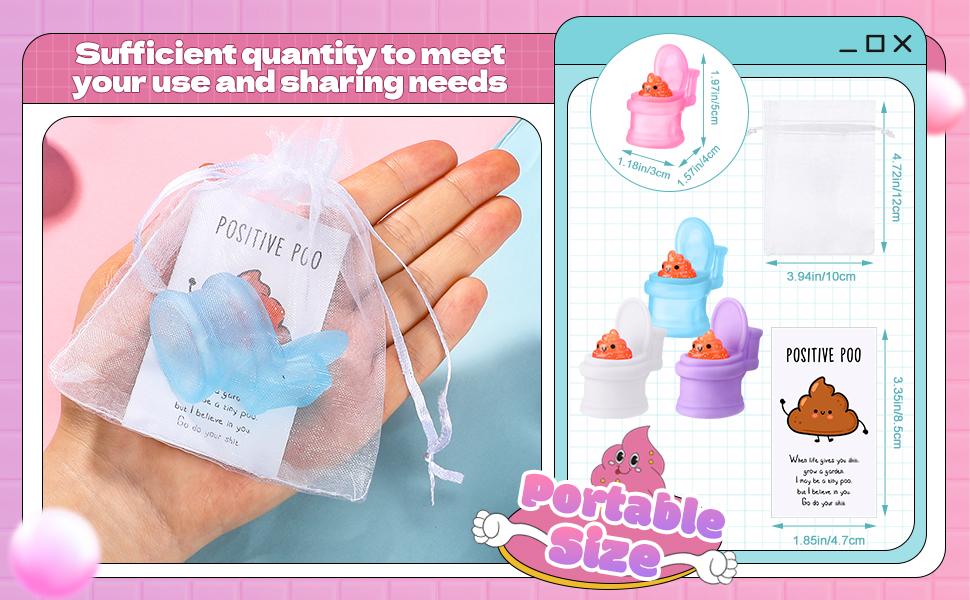 April Fools Mini Positive Poop Funny Employee Appreciation Gifts Resin Stress Relief  Supplies with Inspirational Card  Office Pranks Thank You Gift for Coworkers Teacher Easter Basket Stuffers Spring Party Favors