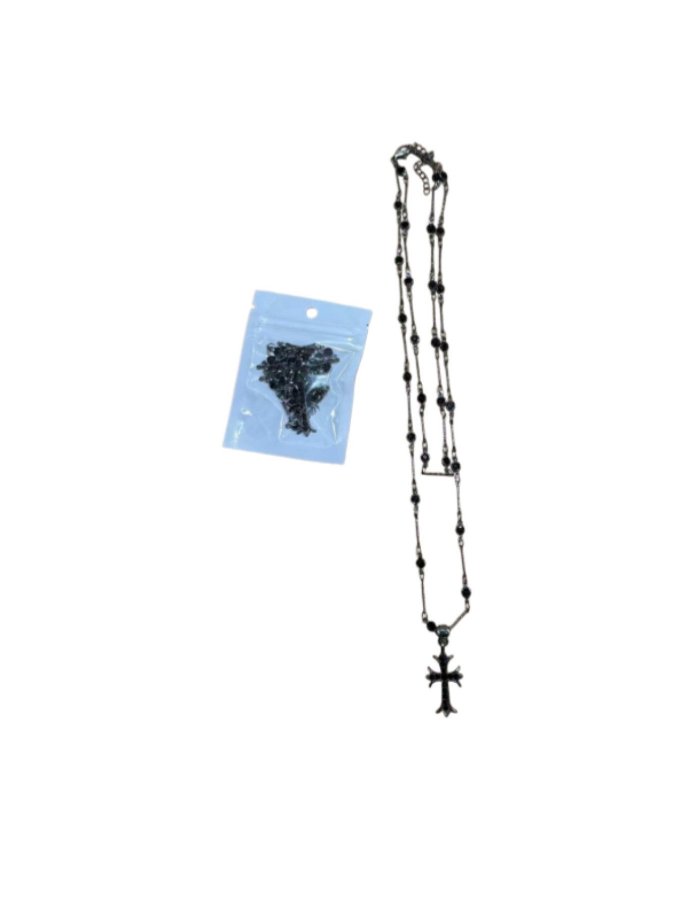 「Millennial Punk Cross Pendant Necklace for Women, Dark Gothic Style Choker, Retro Unique Sweet Cool Collar Chain, Versatile Wearable Jewelry」