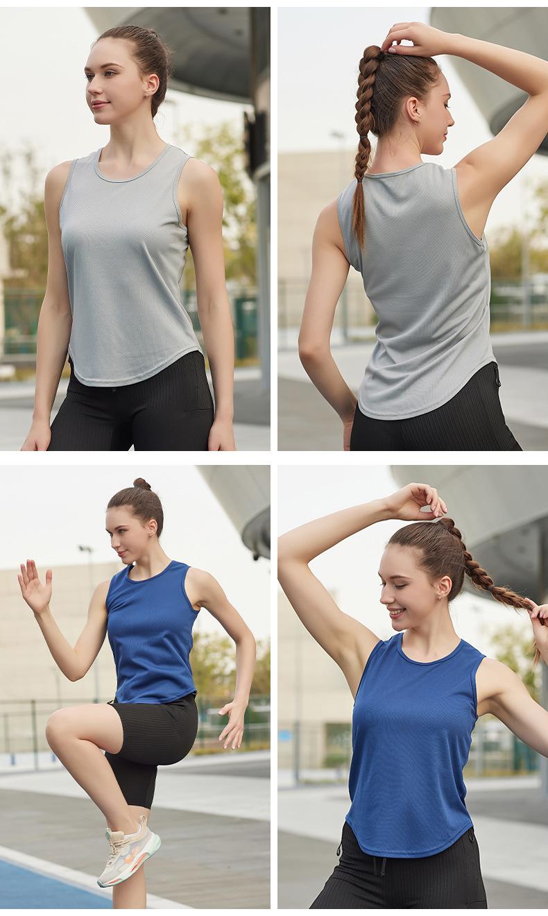 Unisex loose fit sleeveless quick dry performance workout vest for basketball running and gym training breathable activewear