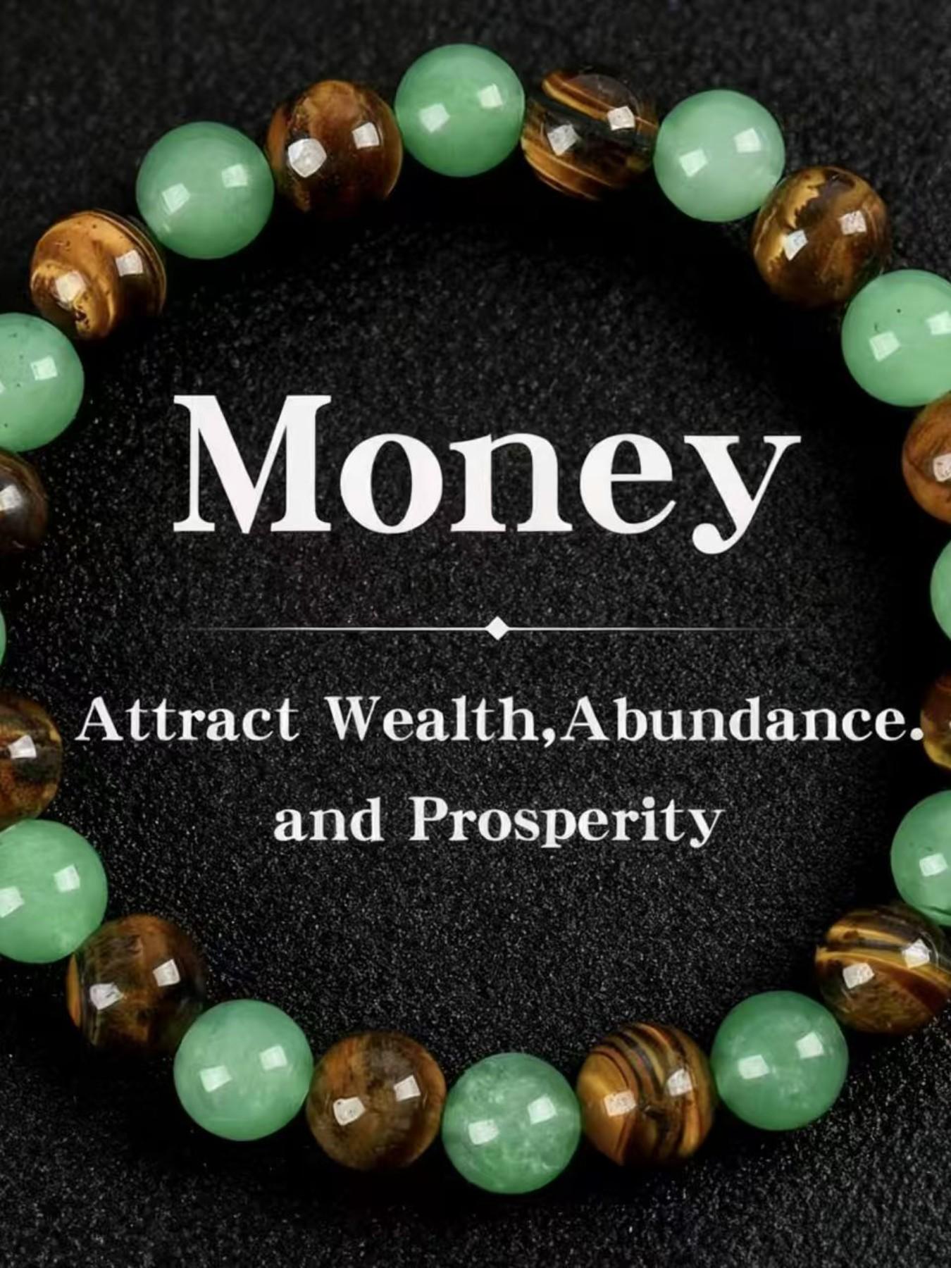 Colorblock Stone Beaded Bracelet, Fashionable Jewelry for Women & Men, Trendy All-match & Exquisite Jewelry for Birthday Gift