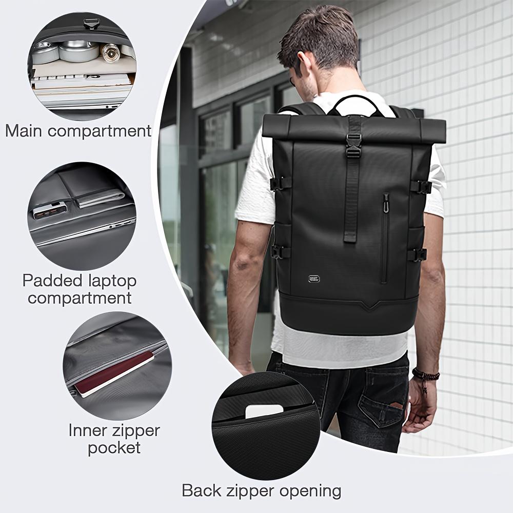 Breathable Lightweight Hiking Backpack, Multifunctional Hiking Bag with Adjustable Straps, Sporty Nylon Material, All Seasons Use