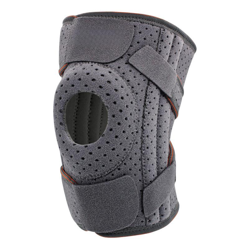 Knee brace for knee pain relief, compression knee support with breathable mesh, adjustable knee bandage with side stabilizers, extra soft bandage for sports, running, meniscus tear, ACL, arthritis relief