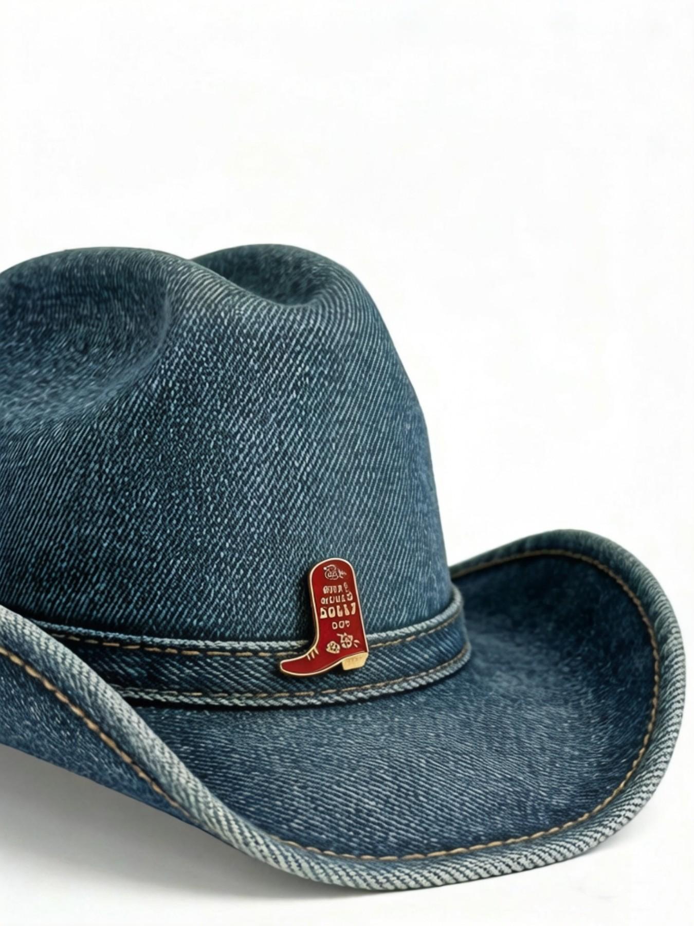 Cowboy Boot Enamel Pin, Western Country Music Female Brooch, Perfect for Bags, Hats, and Clothing Accessories