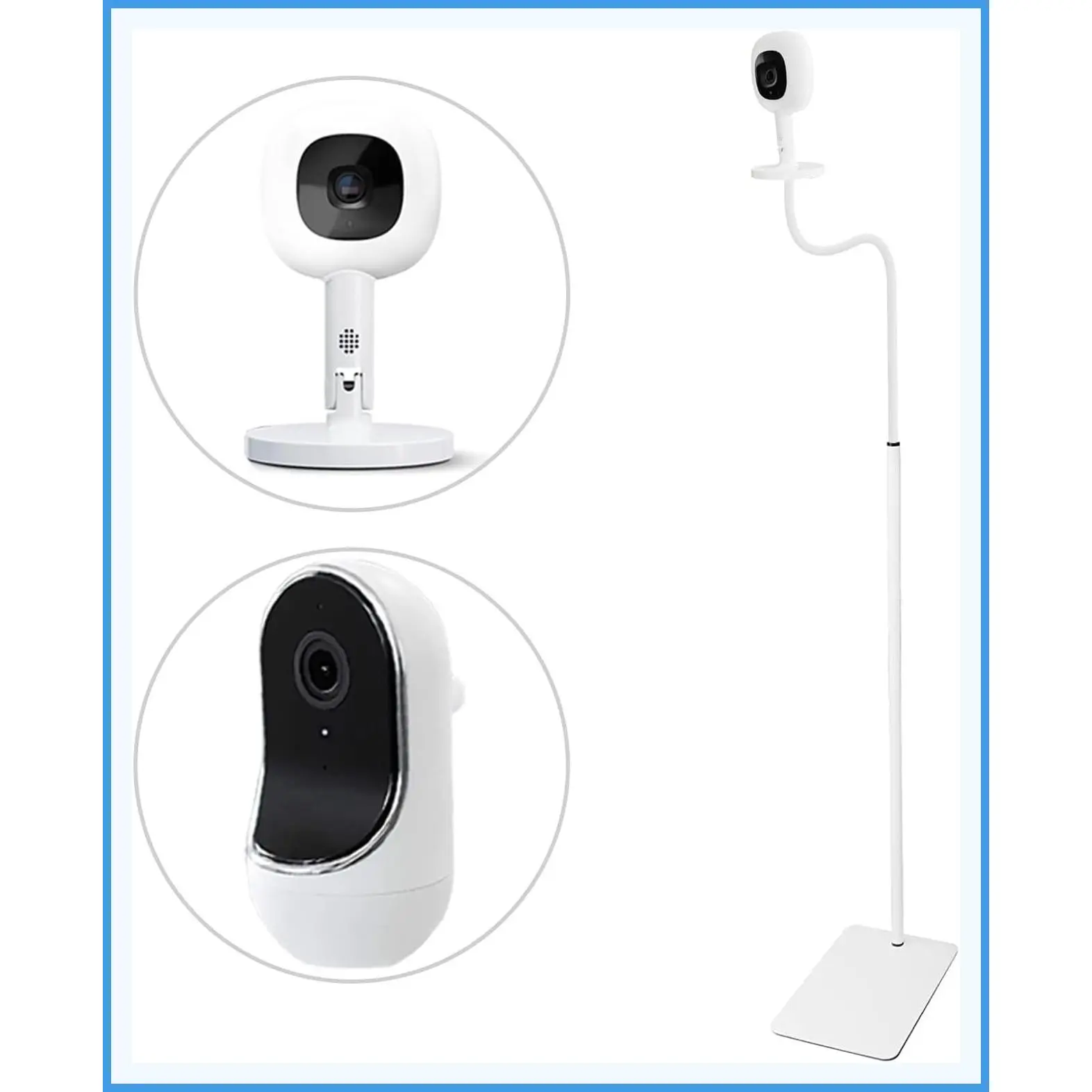 67" Adjustable Height Baby Monitor Floor Stand Holder for Nanit Pro Smart Monitor & Flex Stand, Owlet Cam/Cam 2/Duo 2/Dream Sight (Gen 3), Also Cameras with 1/4 Thread ConnectionGift