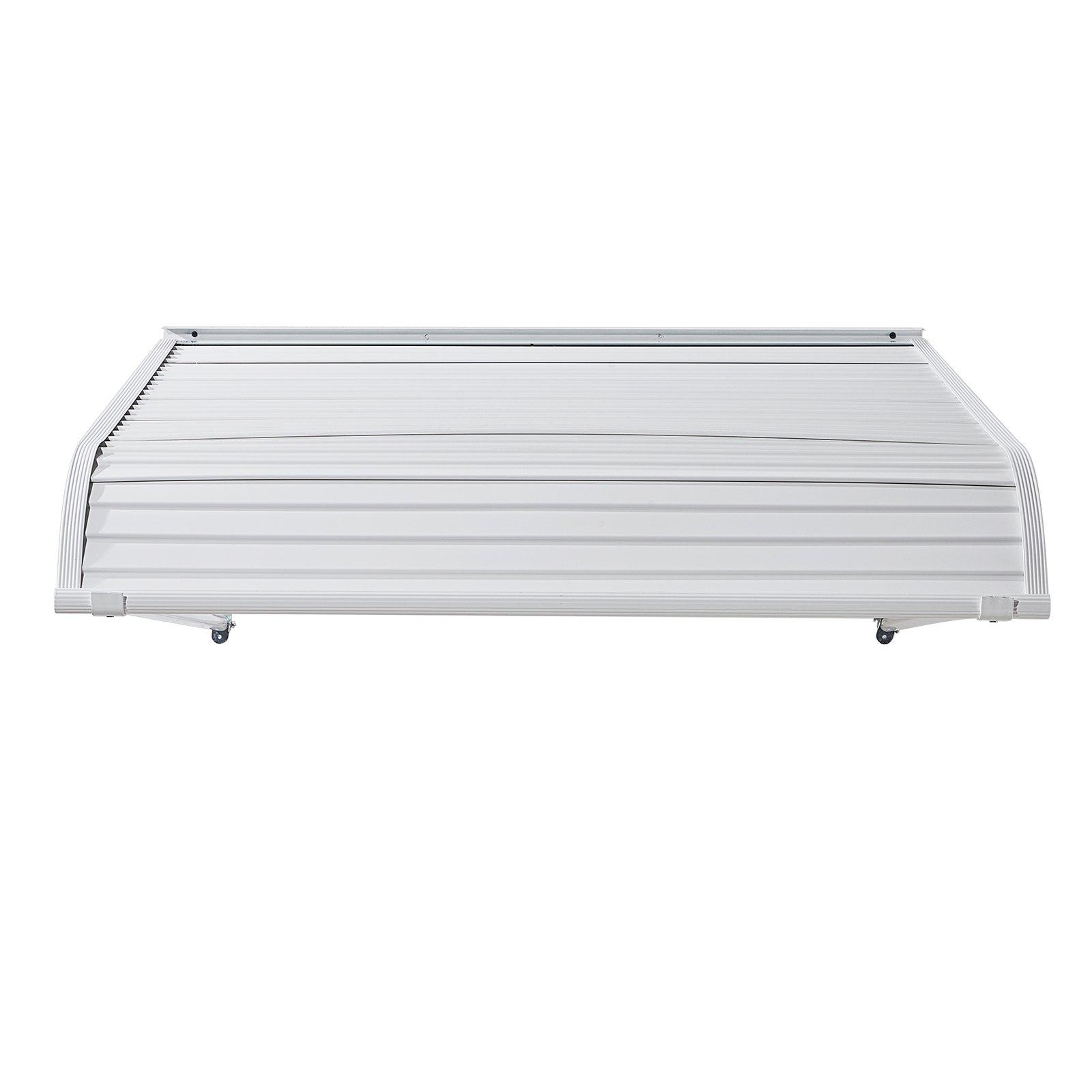 【Summerfinds】VEVOR Rectangular Aluminium Awning, 40x42 in Sturdy Stable UV-Prevention Exterior Canopy, Windproof Weatherproof Lightweight for Door Entrance Windows, Patio