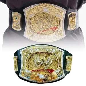 Gold Wrestling Champion Belt Mask Cosplay Accessories Waist Belt Title Gladiators Waistband Mascaras Halloween Party Custom
