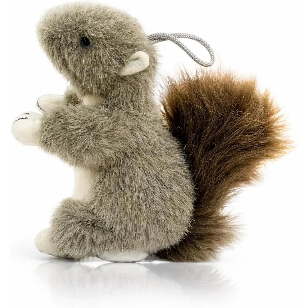 Squirrel Dog Toy w/ Squeaker | Plush Squirrels Dogs Toys | Stuffed Squeaky Squirrel Toy for Pets | Realistic Animal Dogs Toys | Squeaky Squirrels | Small/Medium Breed | Multicolor | 6"
