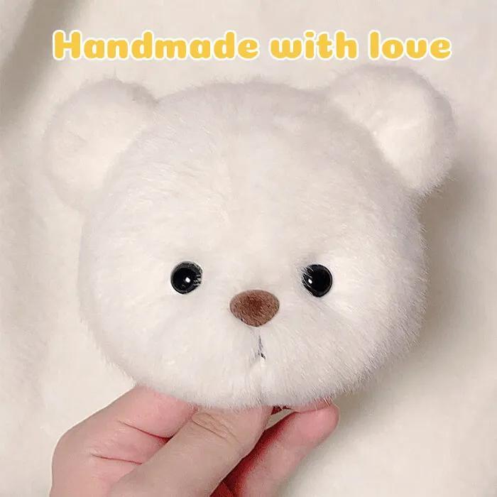 Handmade Jointed Teddy Bear | Getahug 12-inch Poseable Plush, Soft Stuffed Animal Gift for Collectors, Birthday & Valentine's Day Present, cozyvibes, little gifts for girls, Christmas Gift for Girl, Interactive Realistic Bunny